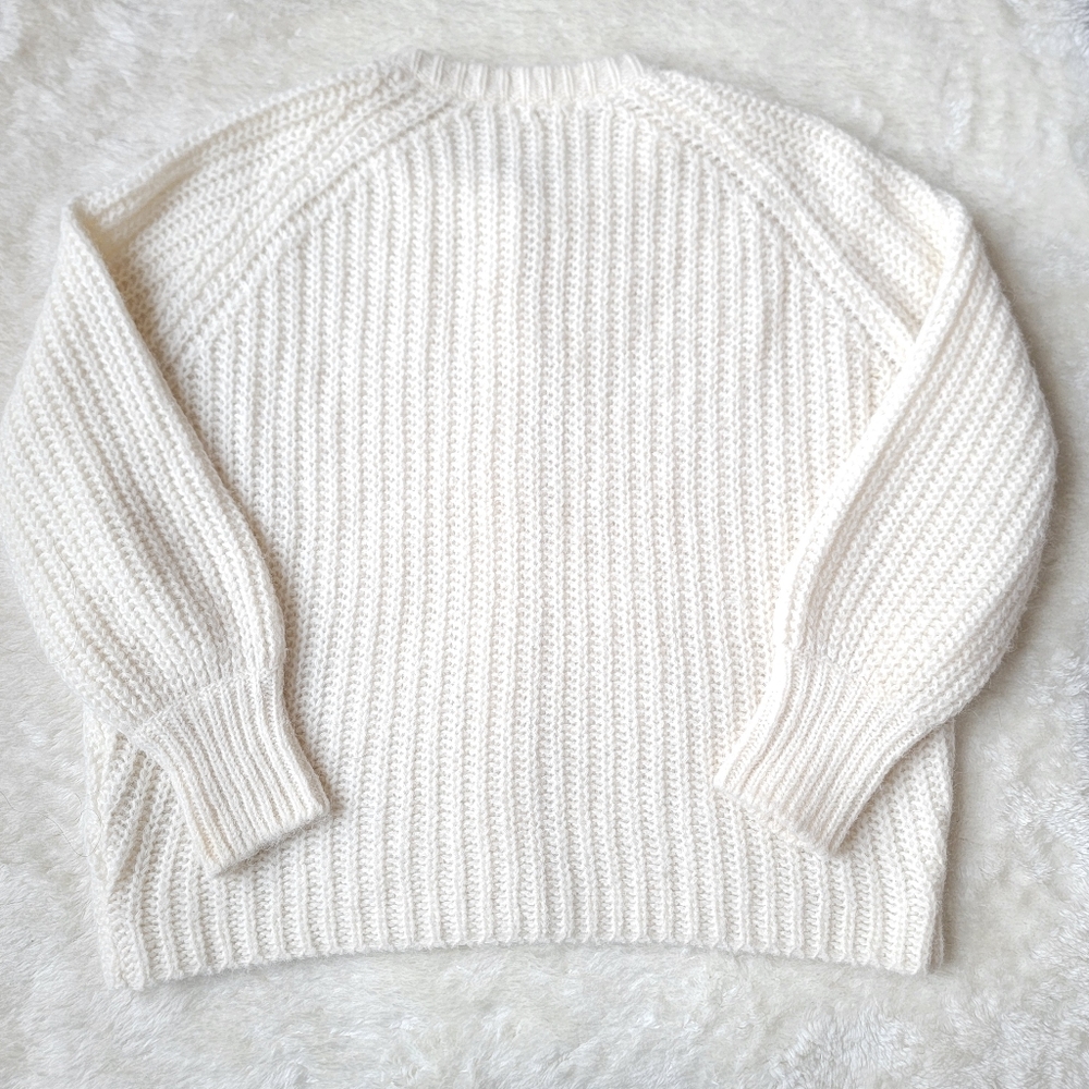 (sold) Sezane Emile Alpaca + Wool π¦ π Knit Cardigan in Ecru MEDIUM - Picture 8 of 8